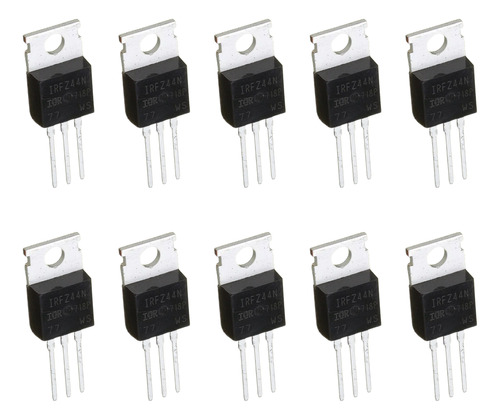 X10 Transistor Mosfet Irfz44n 49a 55v Irfz44 Ir Arduino Hobb