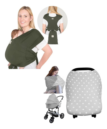 Keababies D-lite - Portabebés Para Bebé Y Funda Para Asiento