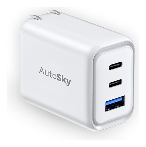 Cargador 65w De 3 Puertos Autosky