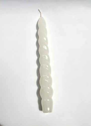 Velas Palito Torcida Decoração/castiçal - Kit 10 Unidades Branco