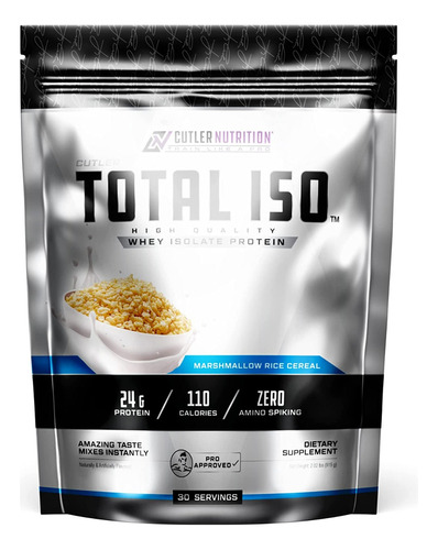 Cutler Nutrition Proteina Total Iso 100% Whey Isolate 2 Lbs Sabor Marshmallow Rice Cereal