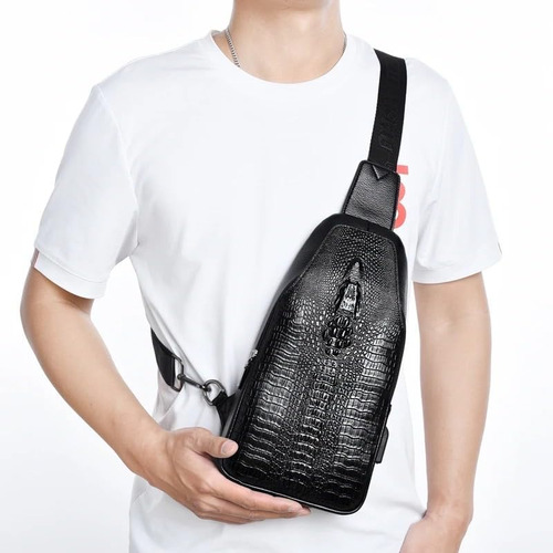Nex Gen Remix Mochila Bandolera De Piel De Cocodrilo Para Y