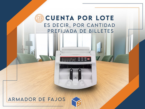 Imagen 7 de 11 de Contadora De Billetes Maquina Contar Dinero Detector Falso