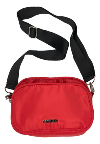 Bandolera Cartera Art.445 Nylon Rojo Nena Juana 