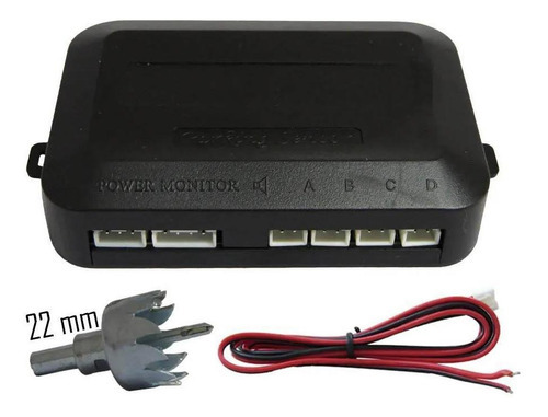 Sensor De Estacionamento Branco Capsula 22mm