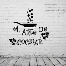Comprar Vinilos Decorativos De Pared Frases Cocina 60x55 Vinil