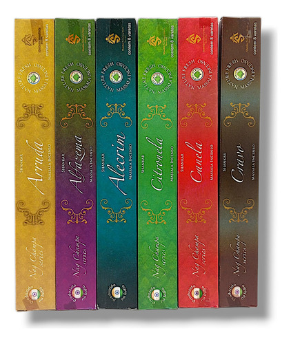 Kit Favoritos - 6un Incenso Shankar Massala Series