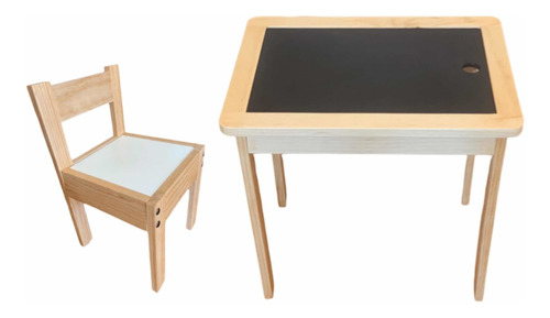 Mesa Sensorial Multifuncional Montessori Pequeña + 1 Silla