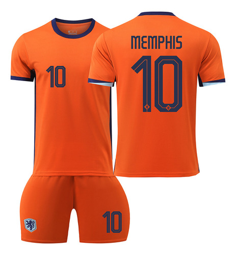 2024 Netherlands Euro Cup Soccer Uniforms No. 4 No. 10 No. 1
