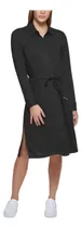 Comprar Calvin Klein Long Sleeve Rib Knit Shirtdres Heather Vestido