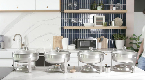 Juego De Platos Para Buffet De Rozaduras Alpha Living Comple