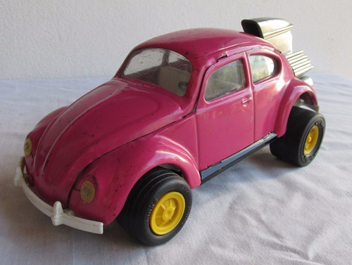 Juguete Antiguo Volkswagen Escarabajo Rosa Arenero Tonka.