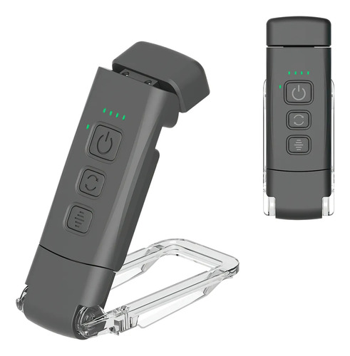 Luz De Libro Usb Recargable Brillo Ajustable Para Protección Foofoo Negro