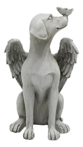 - Estatueta Estátua De Animal De Estimação Cão Anjo