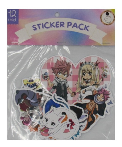 Set 12 Stickers Anime Fairy Tail