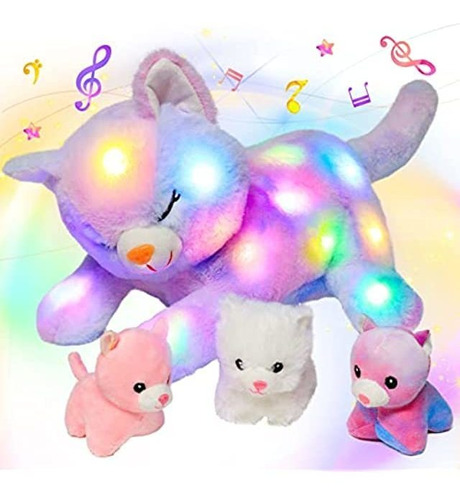 Hopearl Juguete De Peluche Musical Con Luz Led Para Cantar 