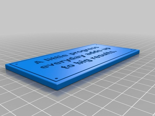 Placa De Progreso- Figura Plastica