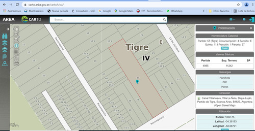 Imagen 5 de 5 de Fraccion En Venta En Dique Luján, Tigre.