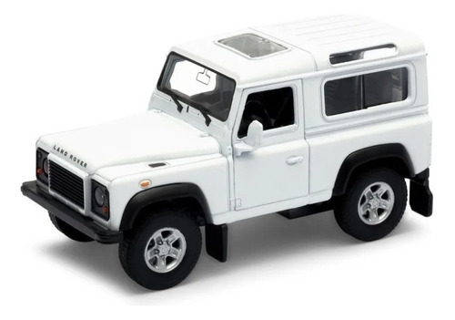 Welly 1:34 Land Rover Defender Blanco Camioneta Aventura