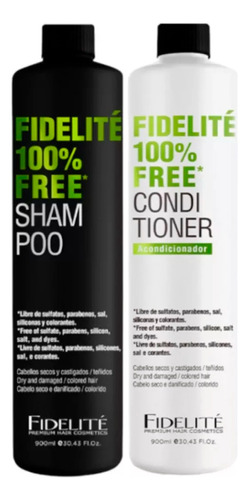 Fidelite Shampoo + Acondicionador Free Libre Parabenos 900ml