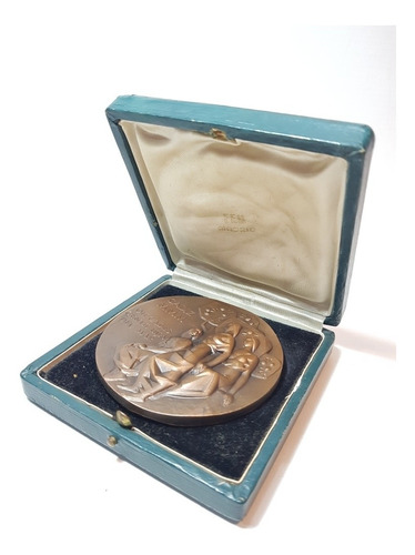 Antigua Medalla Cádiz España Homenaje Ro 1885
