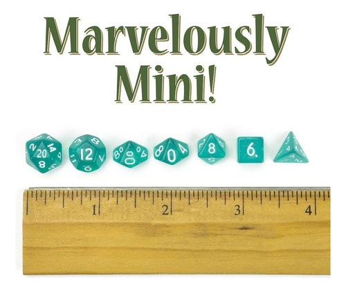 Wiz Dice Mini Dnd Juego De Dados - 140 Piezas En Total (20 J