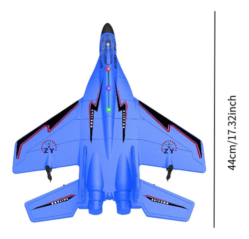 Kit De Aviones De Avión De Modelo De Volante Rc Glider Azul