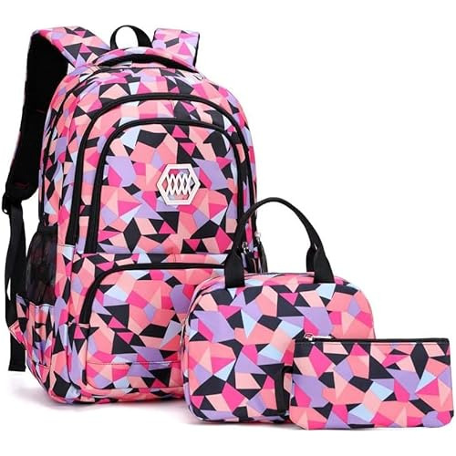 Conjunto De Mochila Escolar Niñas, Mochila Estampado C...