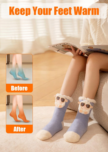 Calcetines Térmicos Mujer Calefacción Eléctrica 4000 Mah Azul Diseño De La Tela Talle