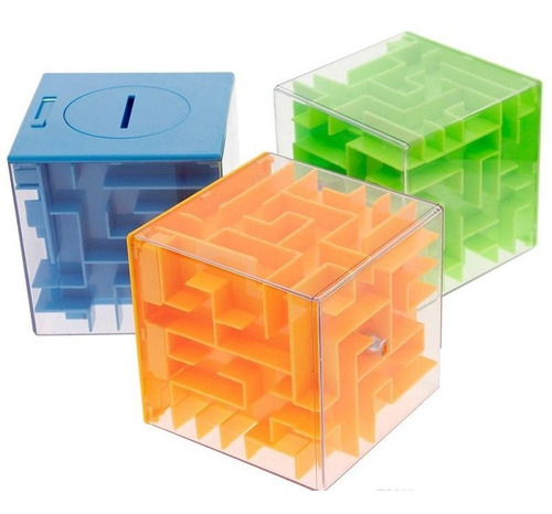 Alcancia Laberinto Cubo Maze Money Box Puzzles Rubik Colores