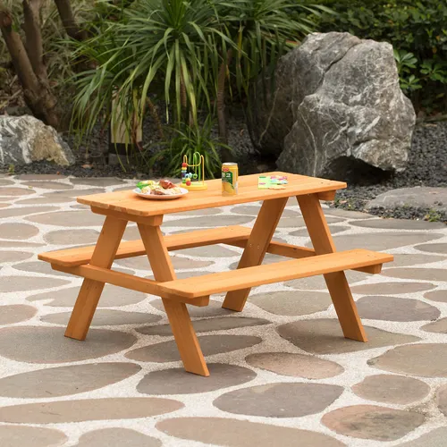 Gardenised, Mesa De Picnic Al Aire Libre Para Ninos De Mader