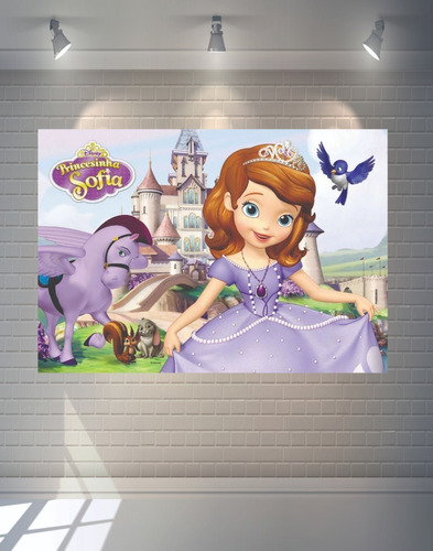 Painel Princesinha Sofia  2,00x1,40mt