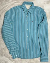 Comprar Camisa Hollister De Rayas Manga Larga Para Hombre Talla L