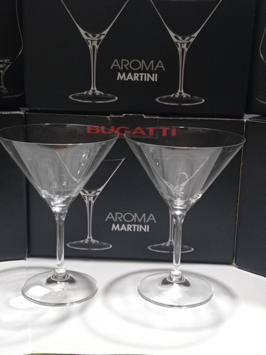  Bugatti Aroma Italia Copa Martini Cristal Fino X2