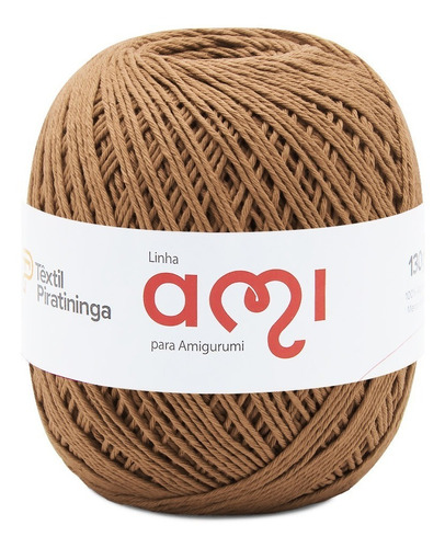 Linha Ami Para Amigurumi Têxtil Piratininga Com 250mts Cor 052- Mostarda