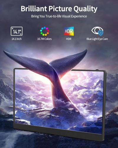 Extensor De Pantalla Para Computadora Portátil Macsecor 14.1