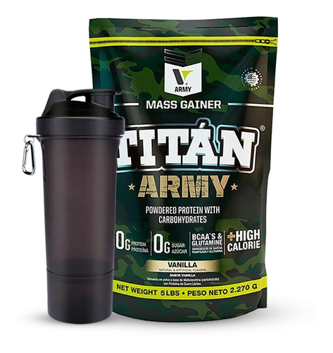 Titan Army 5lb Proteina Hipercal - Unidad a $113900