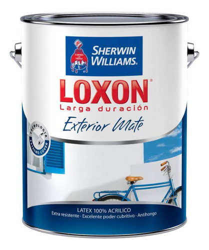 Loxon Latex Pintura Exterior Blanco 10 Lts Sherwin Williams
