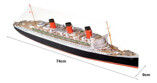 Crucero De Construcción De Rompecabezas 3d Modelo A Escala