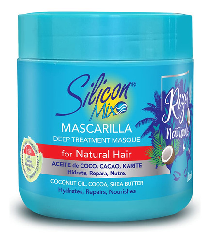 Silicon Mix Rizos Mascarilla Natural Cabello Ondulado Y Riz.