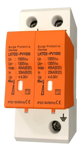 Protector De Descargas Atmosféricas 1000v Corriente Continua