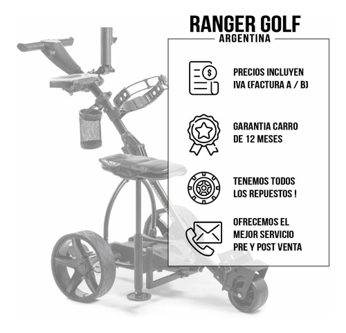 Imagen 10 de 10 de Carro Ranger Golf Electrico A * Control Remoto *