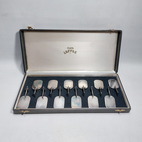 Antiguos Posa Cubiertos Plata Lappas Estuche Orig Mag 64439 (Usado)