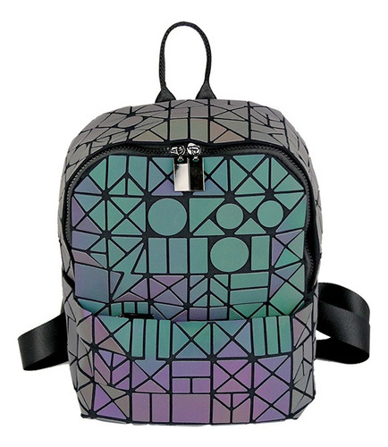 Mochila Rhombus Luminoso Coreana Para Estudiantes Unisex 