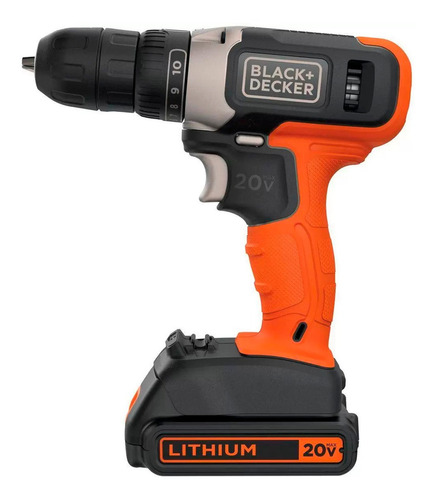 Black Decker Furadeira e Parafusadeira BCD702C1 Bivolt Cor Laranja