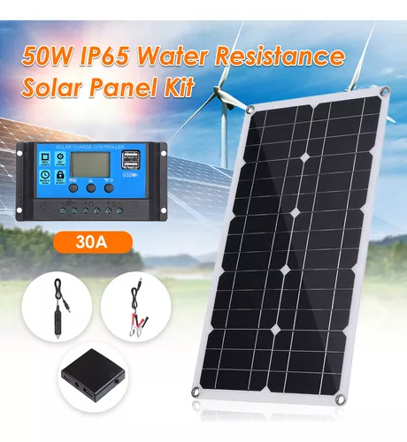 MOREKA Panel Solar 8W Portátil Mini Cargador de Panel Solar USB