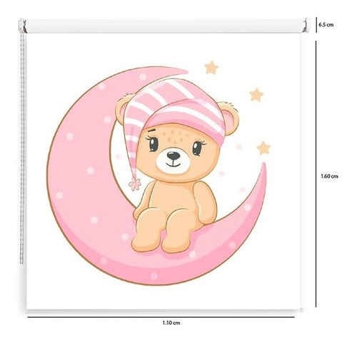 Cortina Enrollable Diseño Bebé Sweetdream 1.10x1.60decorplas