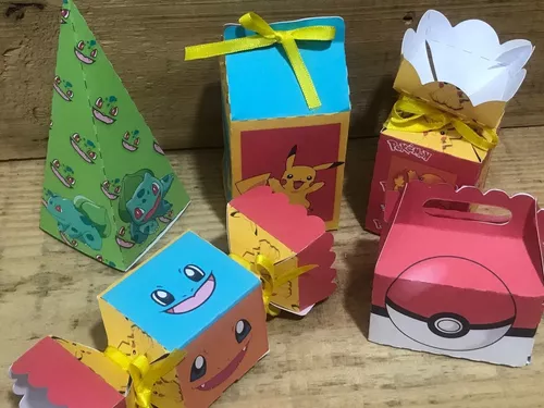 lembrancinhas caixinhas personalizada kit festa Pokemon