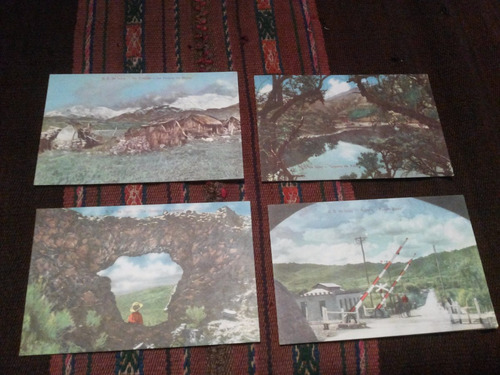 Antiguas Postales S.s. De Jujuy X 4 Unid. Vintage