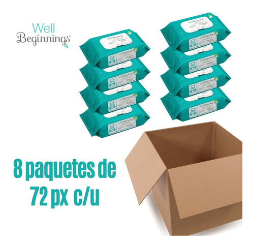 Toallitas Húmedas Para Bebé Well Beginnings 8 Pack
